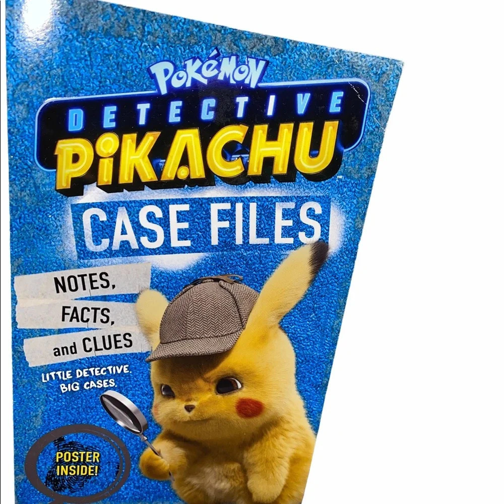 Pokémon Pikachu Case files book with poster in back